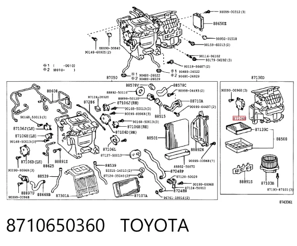  8710650360 Toyota