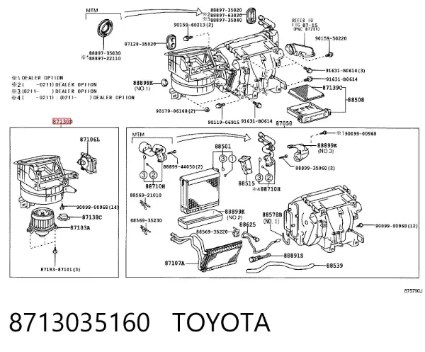  8713035160 Toyota