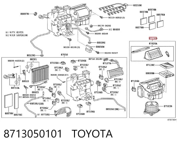  8713050101 Toyota