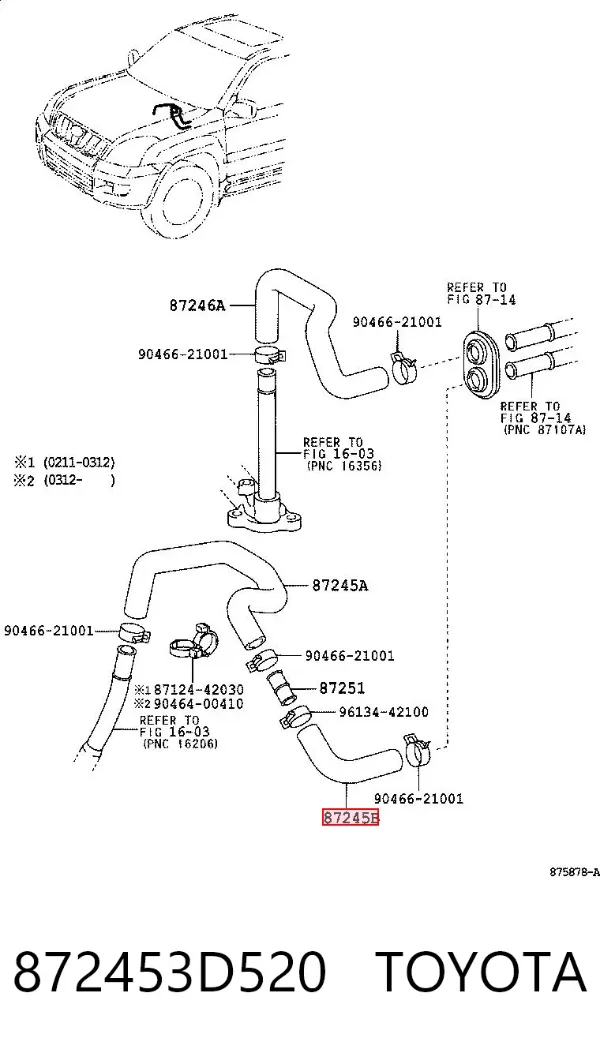  872453D520 Toyota