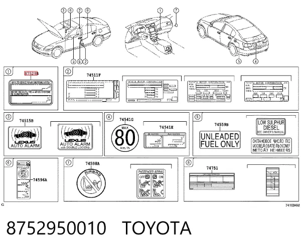  8752950010 Toyota