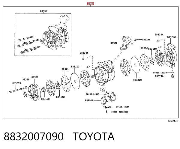 Компрессор кондиционера Toyota Solara V3