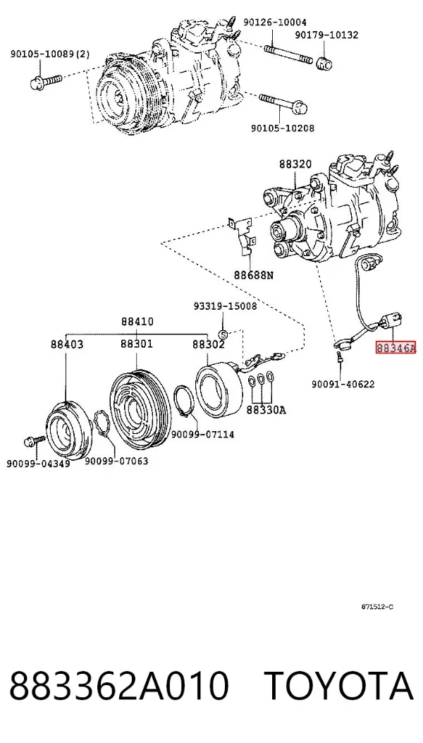  883362A010 Toyota