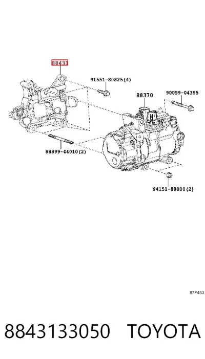 Кронштейн компрессора кондиционера TOYOTA 8843133050