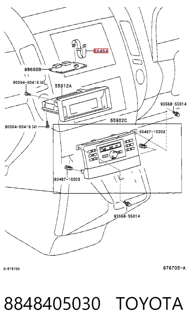  8848405030 Toyota
