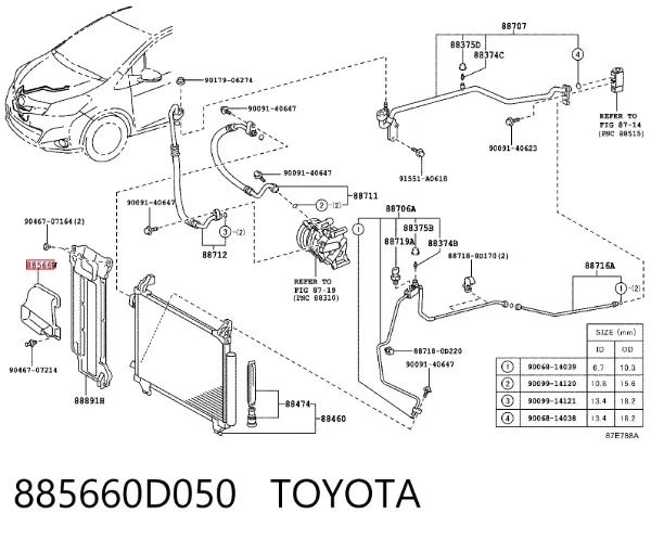  885660D050 Toyota