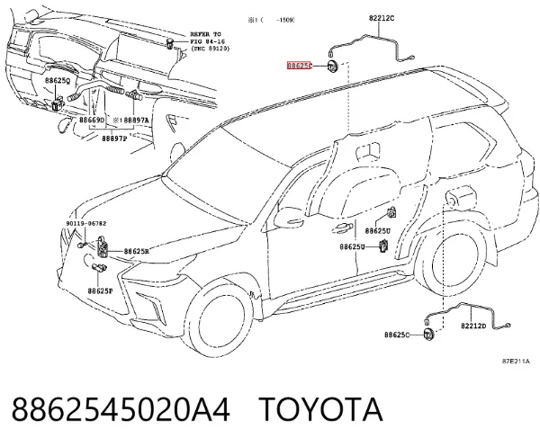  8862545020A4 Toyota