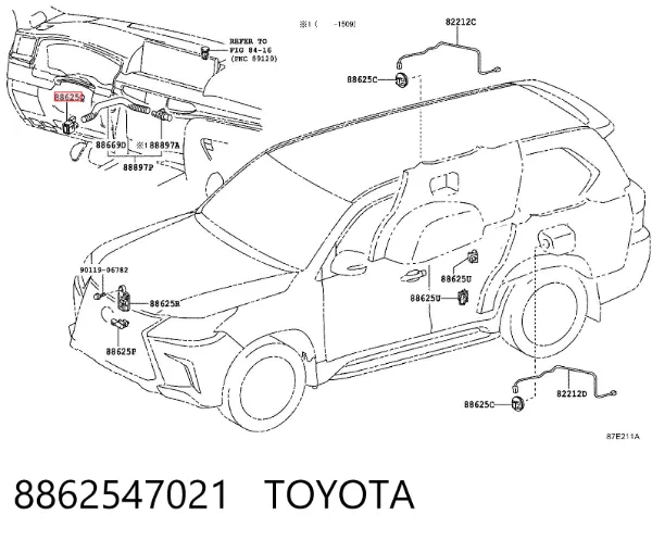 Датчик температуры салона Toyota Land Cruiser PRADO ASIA