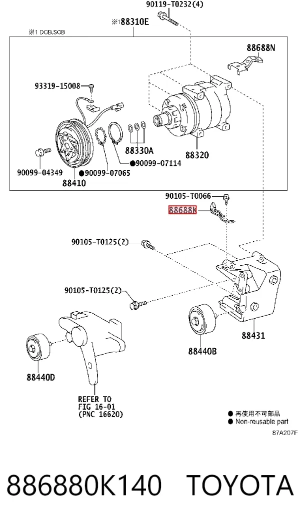  886880K140 Toyota