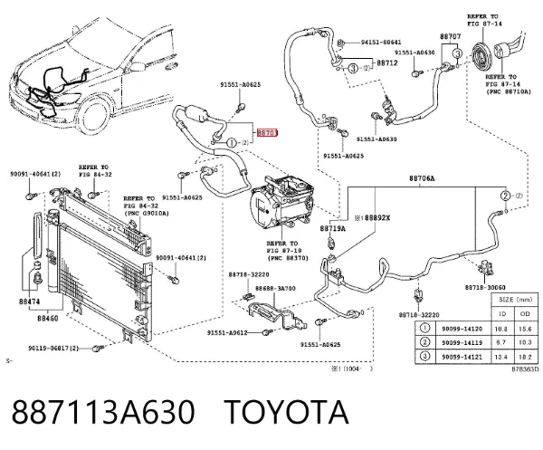  887113A630 Toyota