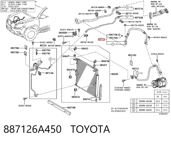  887126A450 Toyota