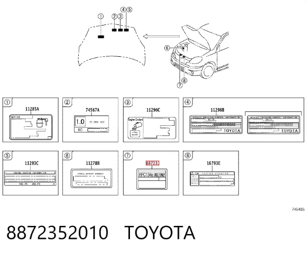  8872352010 Toyota