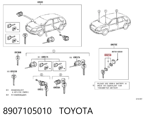  8907105010 Toyota