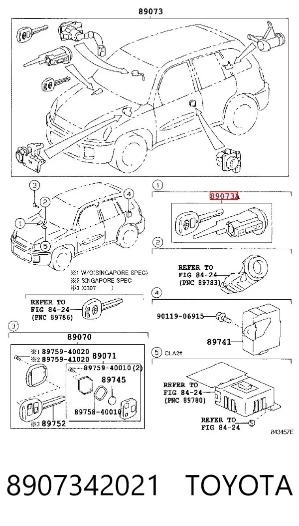  8907342021 Toyota