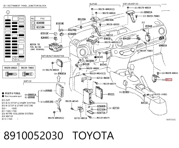  8910052030 Toyota