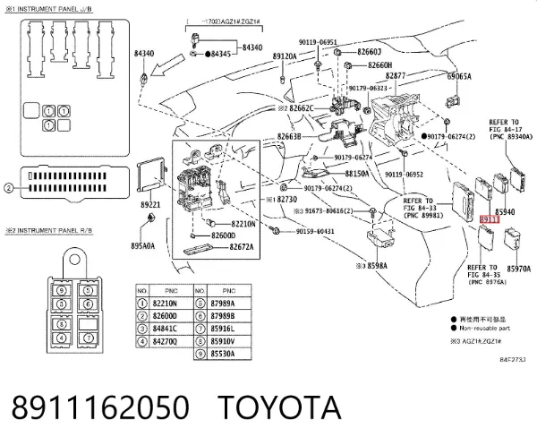  8911162050 Toyota