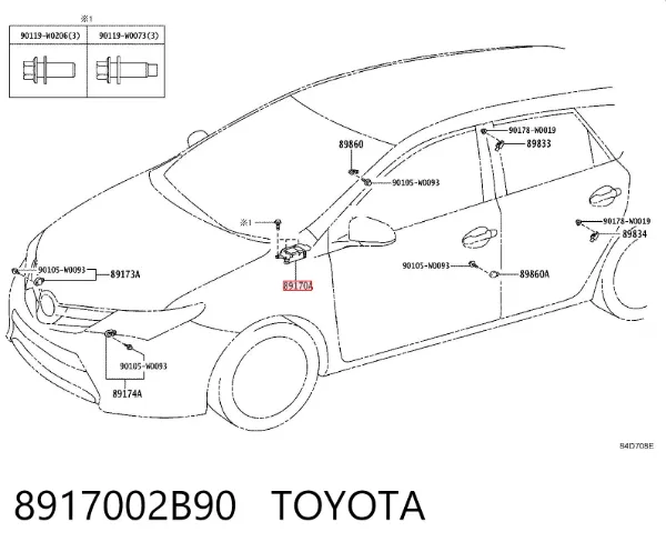  8917002B90 Toyota