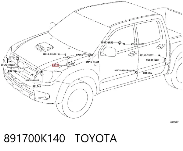  891700K140 Toyota