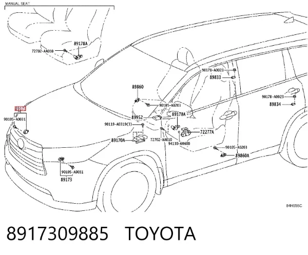 Датчик удара 8917309885 Toyota