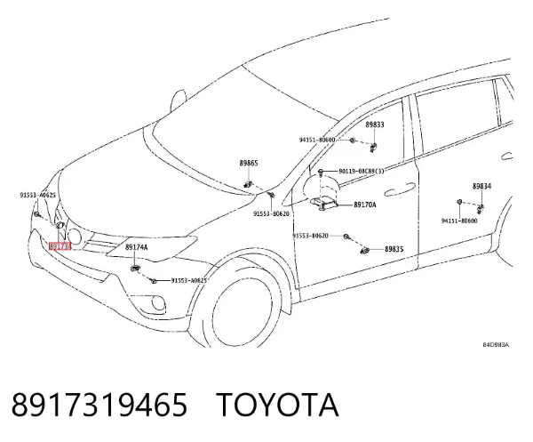 Датчик удара 8917319465 Toyota