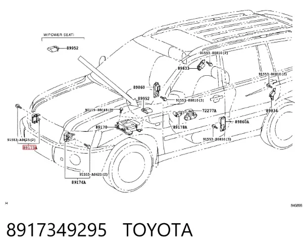 Датчик удара 8917349295 Toyota