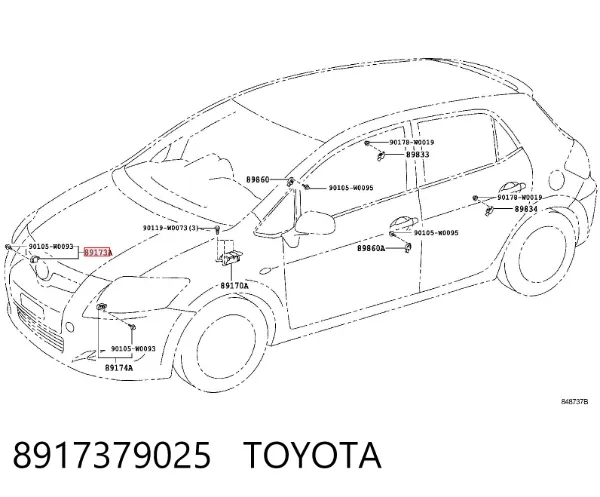 Датчик удара 8917379025 Toyota