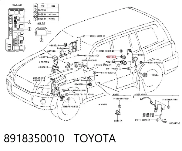 Датчик ESP 8918350010 Toyota