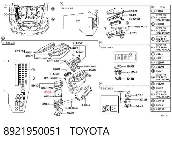  8921950051 Toyota