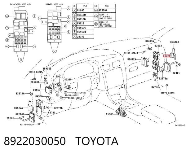  8922030050 Toyota