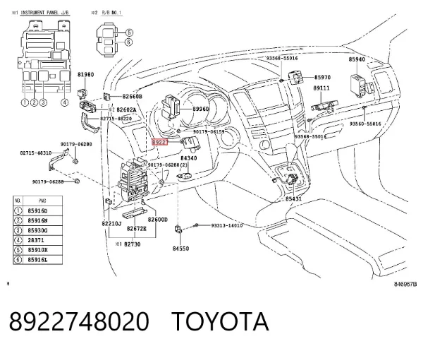  8922748020 Toyota
