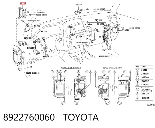  8922760060 Toyota