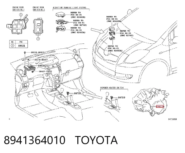 Датчик скорости 8941364010 Toyota
