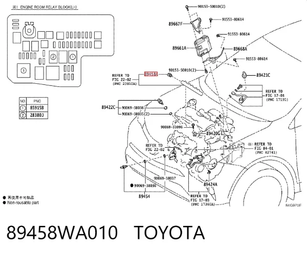 89458WA010 Toyota