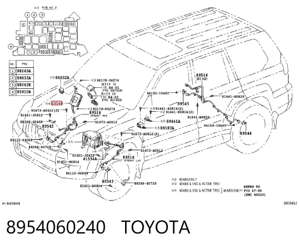  8954060240 Toyota