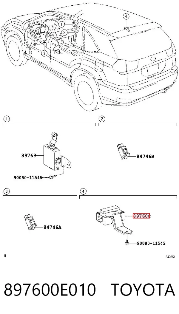  897600E010 Toyota