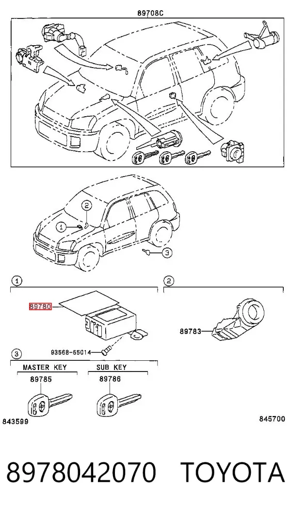  8978042070 Toyota