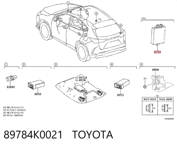  89784K0021 Toyota