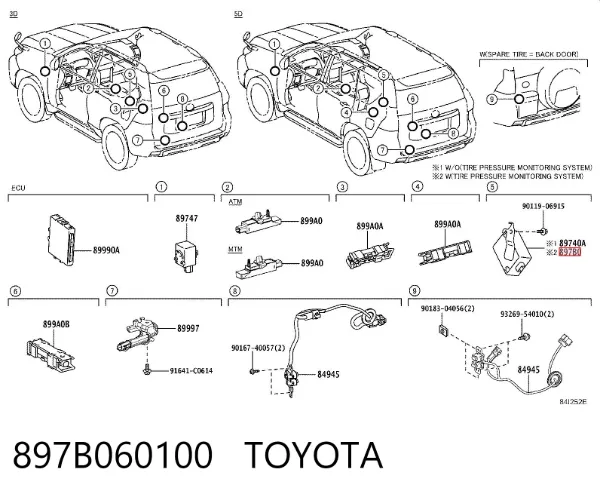  897B060100 Toyota