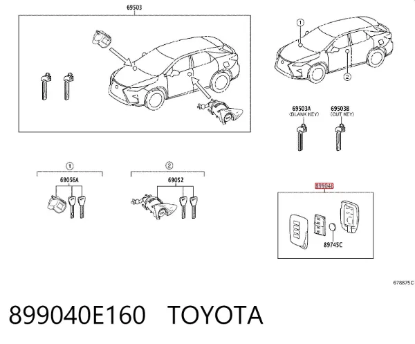  899040E160 Toyota