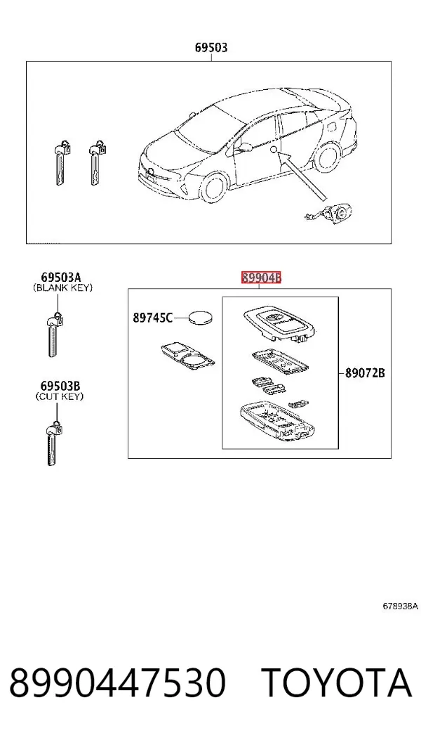  8990447530 Toyota
