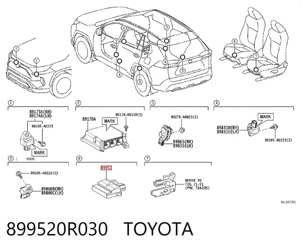  899520R030 Toyota