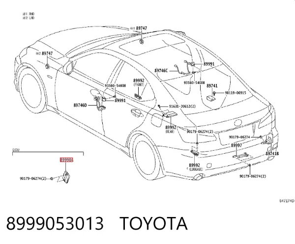 Топливные форсунки 8999053013 Toyota