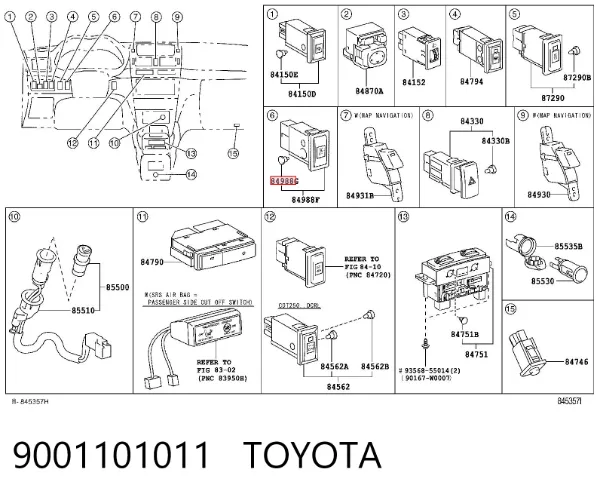  9001101011 Toyota