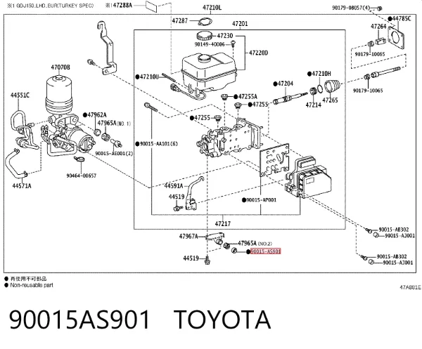  90015AS901 Toyota