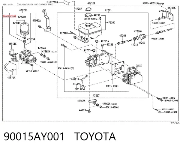  90015AY001 Toyota