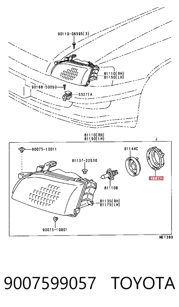  9007599057 Toyota