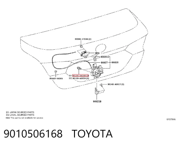  9010506168 Toyota