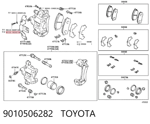  9010506282 Toyota