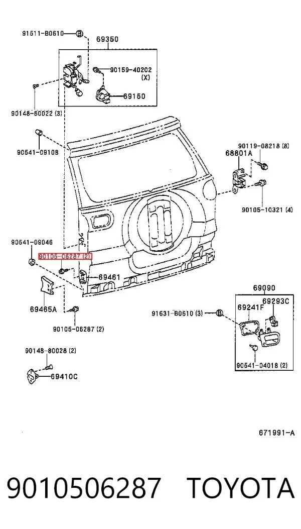  9010506287 Toyota