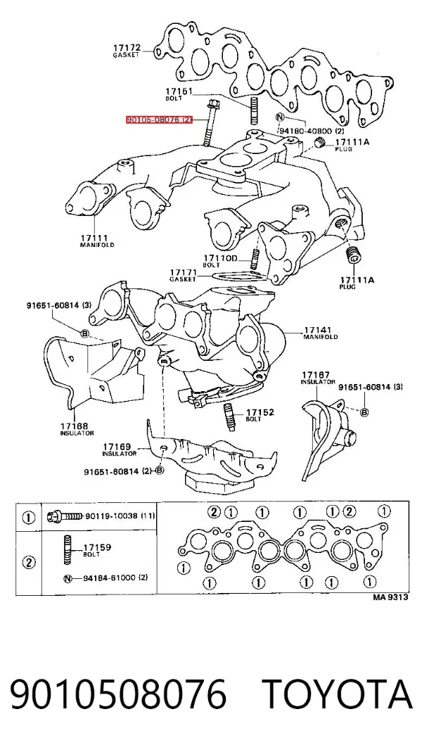  9010508076 Toyota